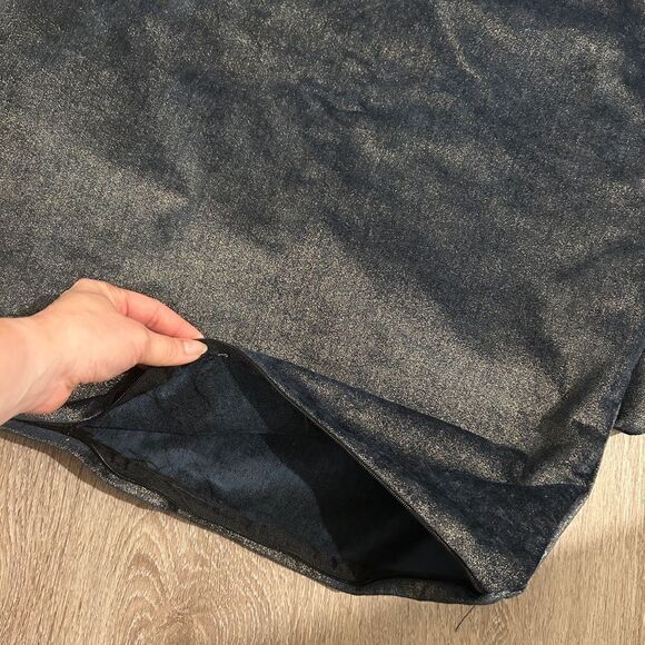 Blue Gold Pillow Shams Zipper 22” Set of 2 - Picture 4 of 5